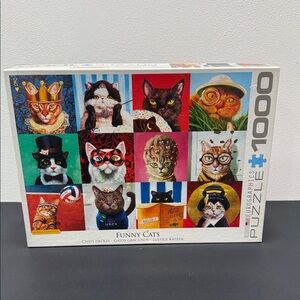 Funny Cats 1000 Piece Jigsaw Puzzle by Eurographics